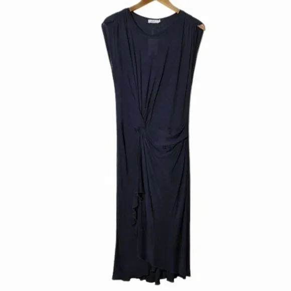 A.L.C. Emilie Midnight Blue Jersey Midi Dress size S New With Tags  NWT - Picture 16 of 16
